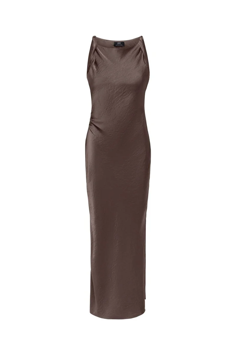JDY - Jdycordelia Fitted Long Dress - 5172015 Chocolate Brown