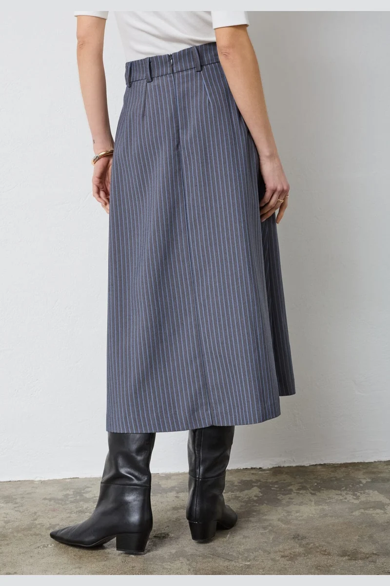 Co´Couture - 44016 Salviecc Anya Pleat Skirt 504042 - 00006 - Denim Blue