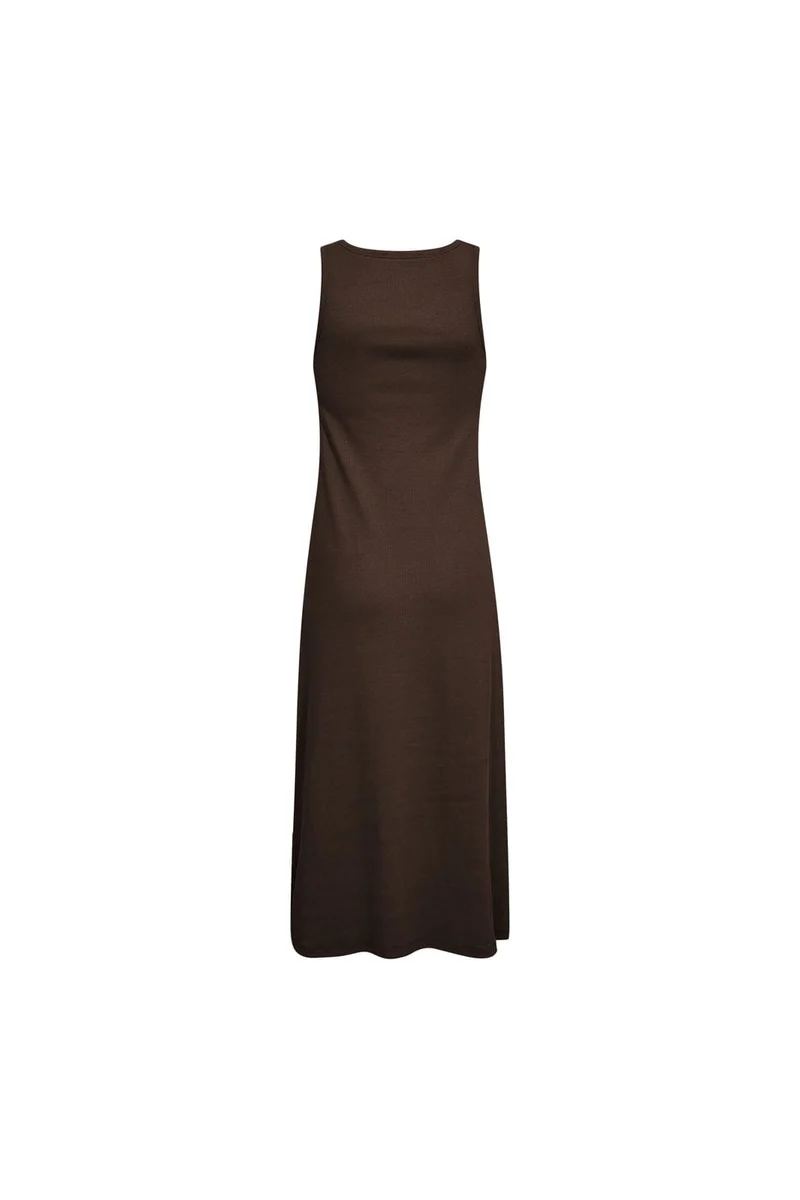 Co´Couture - 46114 Grannycc Rib Emb Tank Dress 503891 - 00008 - Dark Brown