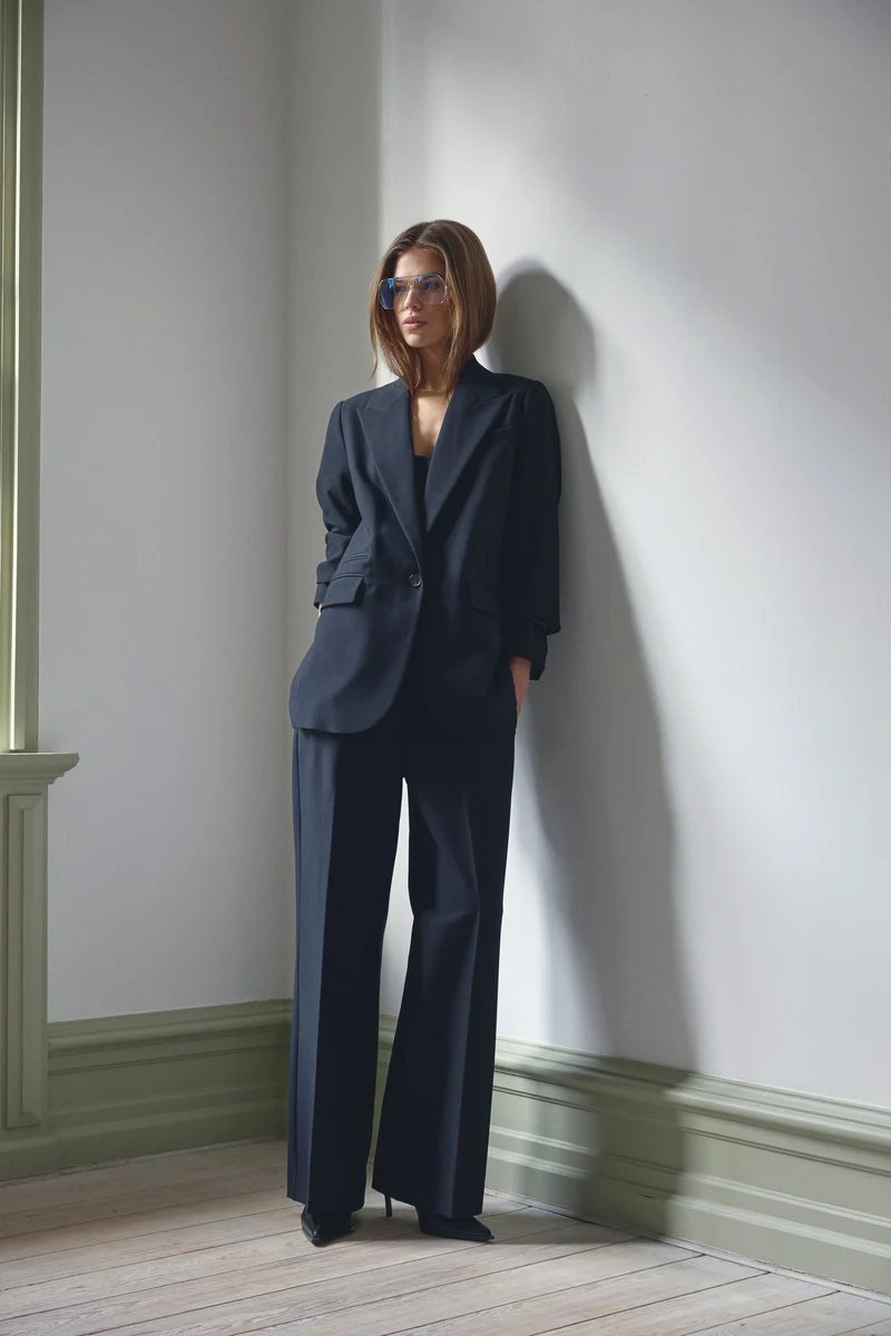 Co´Couture - Aminacc Split Panel Pant 41026 - 96 - Black
