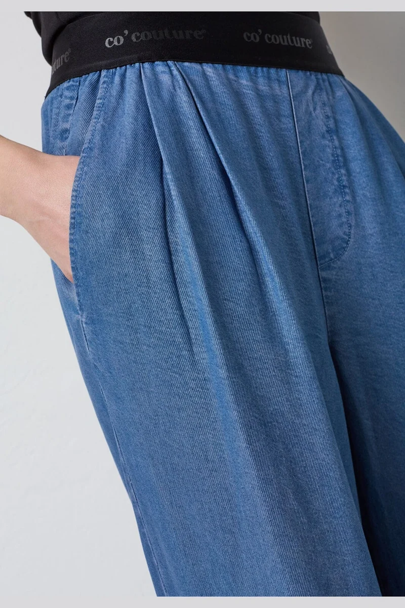 Co´Couture - Tillycc Logo Pant 41075 - 552 - Denim Blue