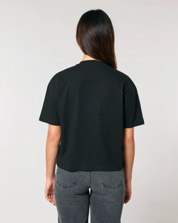 FAIRFITTERS Basic T-Shirt Boxy Fit Women Nova black