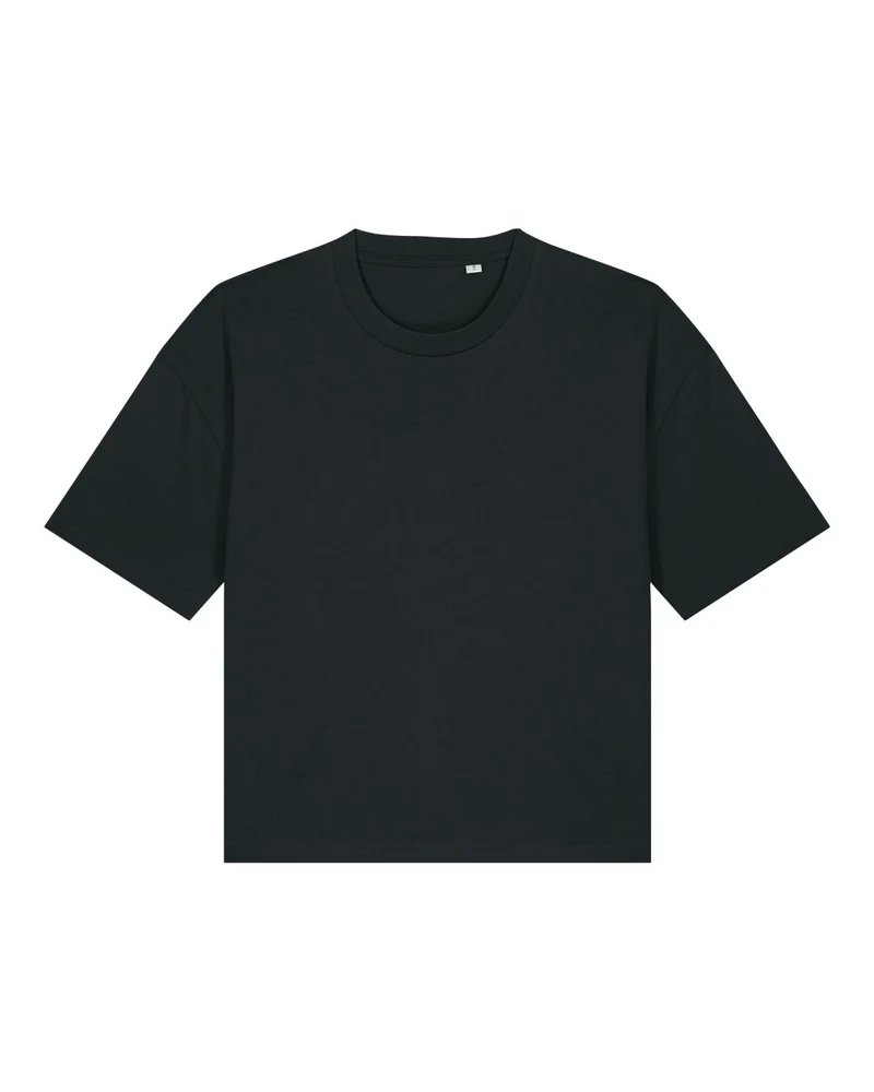 FAIRFITTERS Basic T-Shirt Boxy Fit Women Nova black