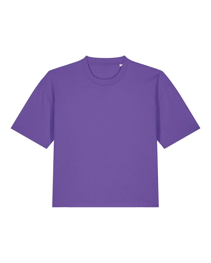 FAIRFITTERS Basic T-Shirt Boxy Fit Women Nova purple love