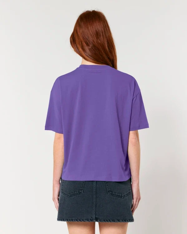 FAIRFITTERS Basic T-Shirt Boxy Fit Women Nova purple love