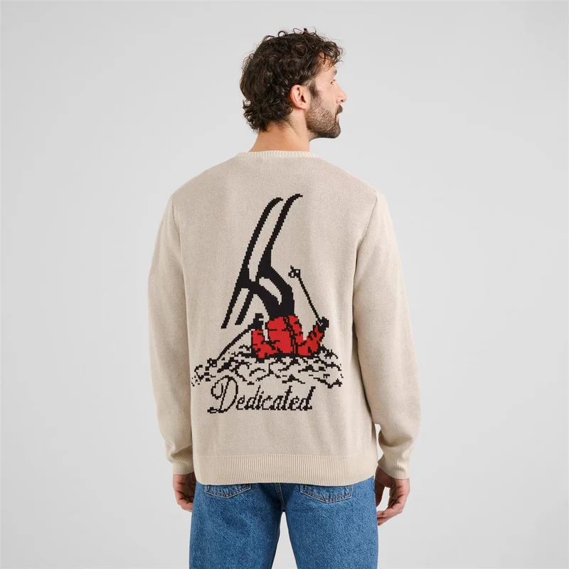 DEDICATED Sweater Mora Fallen Skier Oat White