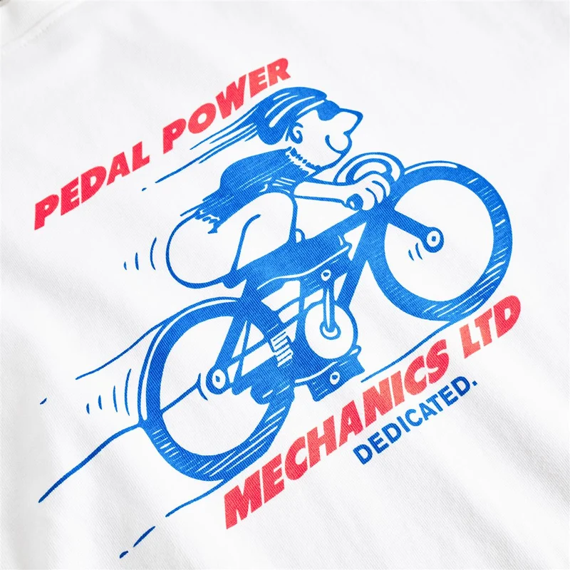 DEDICATED T-Shirt Stockholm Pedal Power White