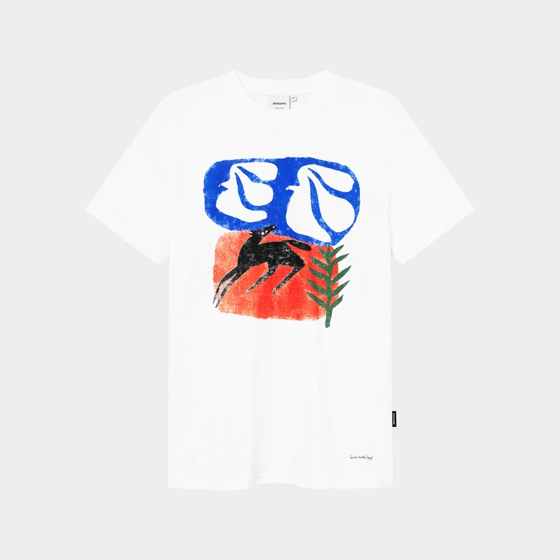 DEDICATED T-Shirt Stockholm Foal With Birds White