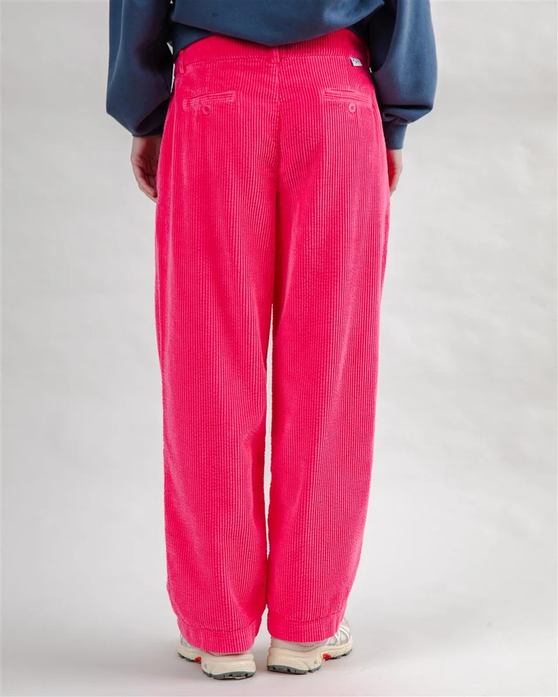 BRAVA Corduroy Pleated Pants Pink