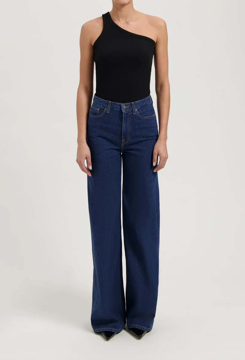 MUD JEANS Sara High Loose stone indigo