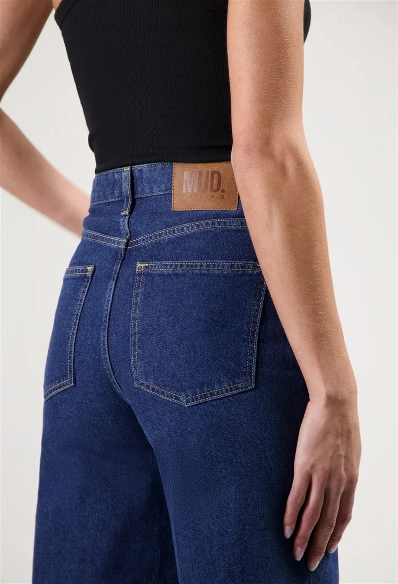 MUD JEANS Sara High Loose stone indigo