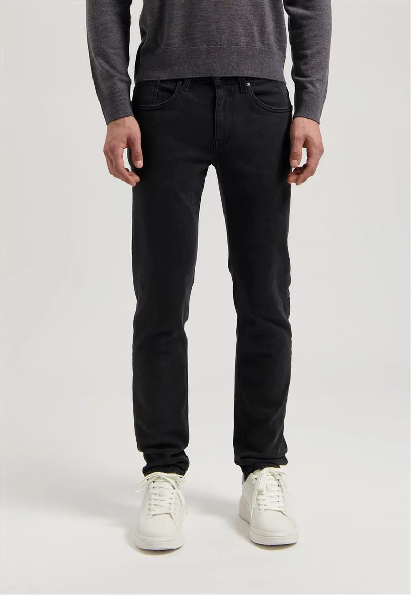 MUD JEANS Dunn Low Tapered stone black