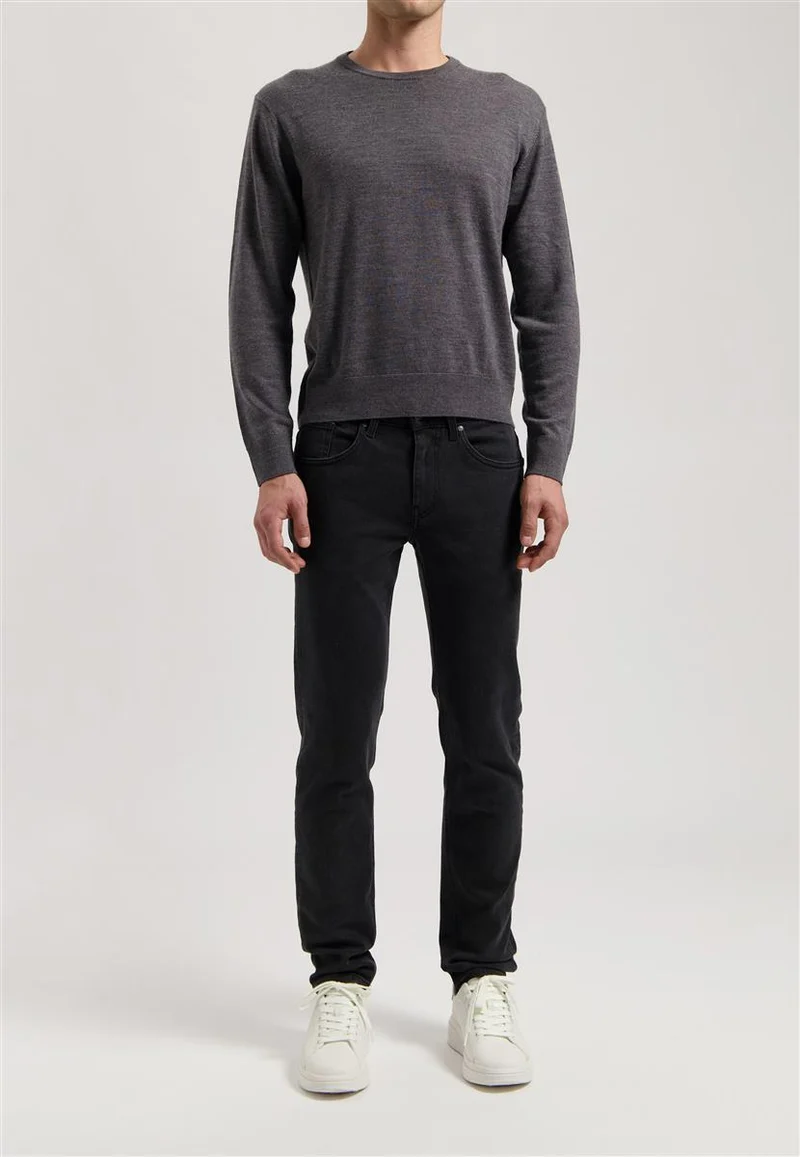 MUD JEANS Dunn Low Tapered stone black