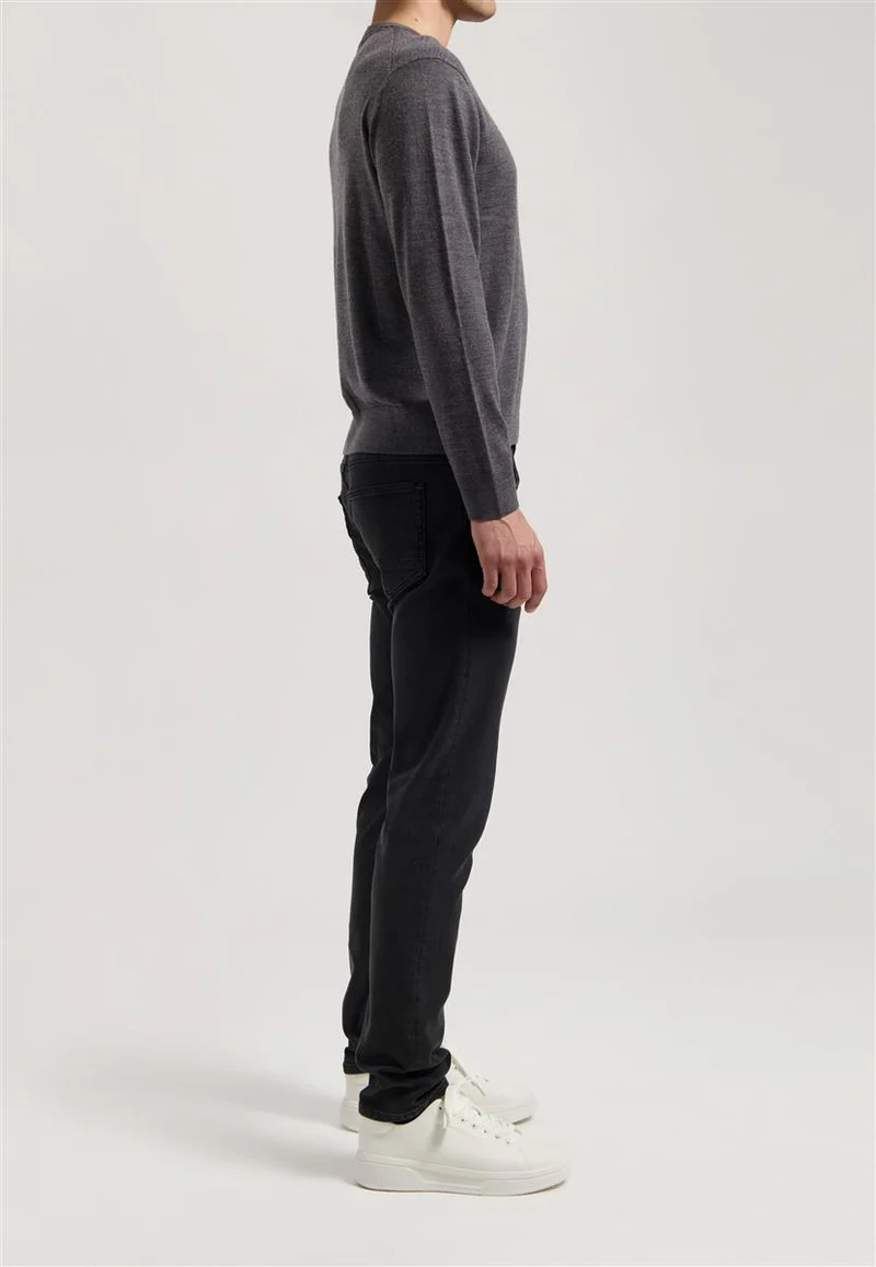 MUD JEANS Dunn Low Tapered stone black
