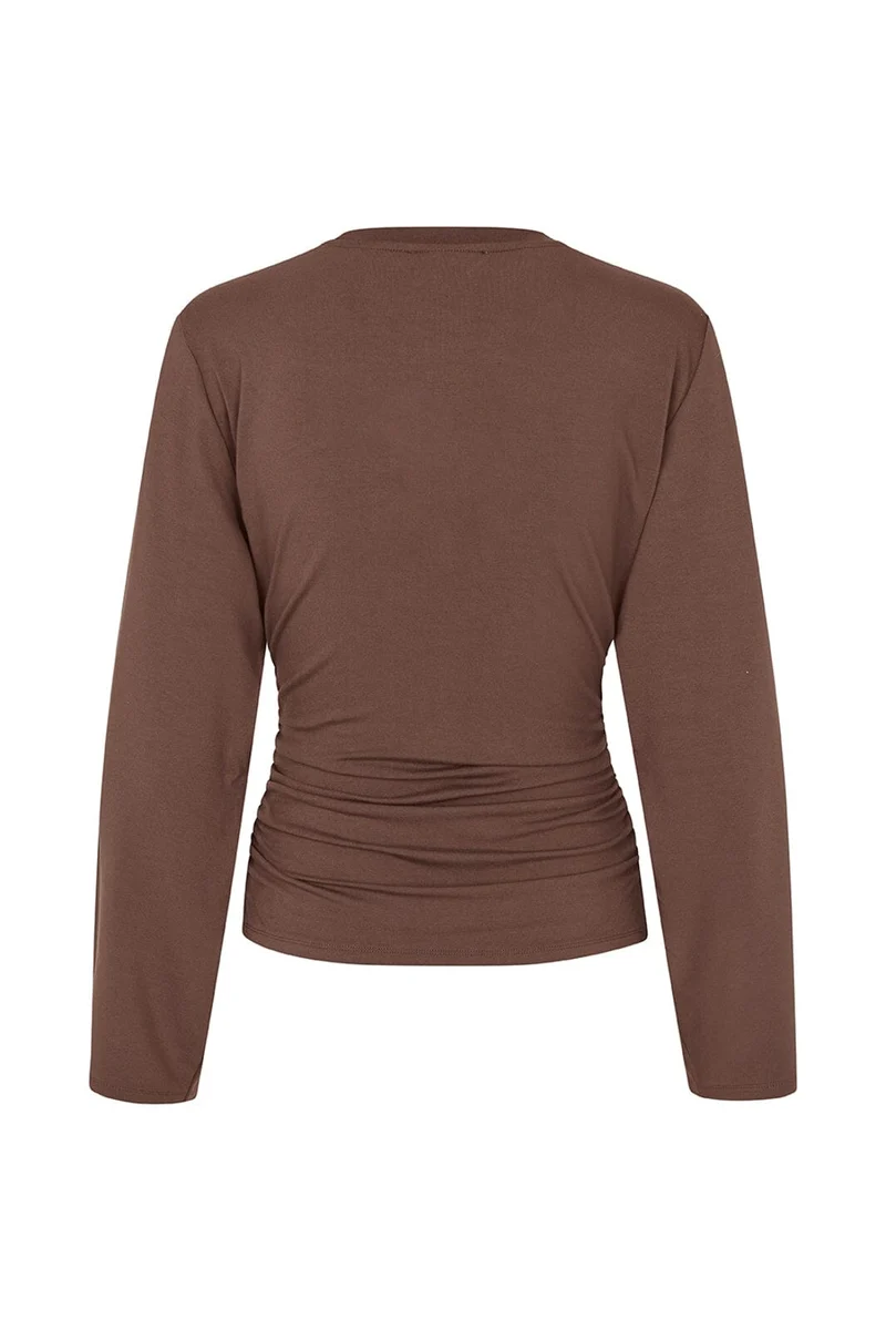Modström - Dimetrimd Ls T-Shirt 59455 - 5508 - Seal Brown