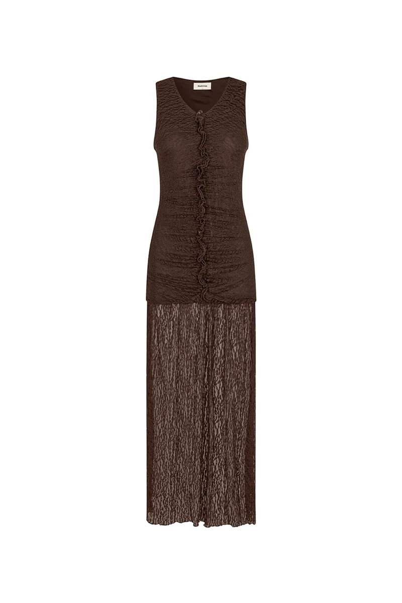 Modström - Dianamd Dress 59413 - 5508 - Seal Brown