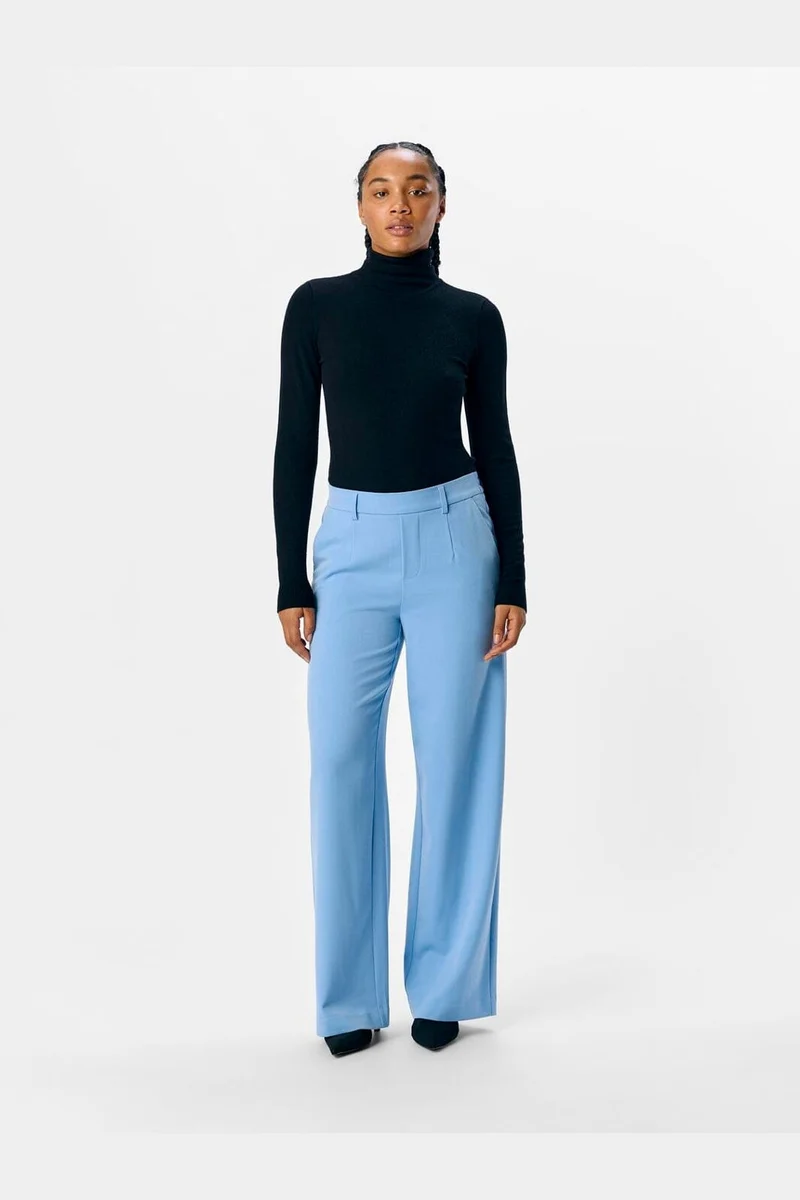 Object - Objlisa Wide Pant - 4656651 Cornflower Blue