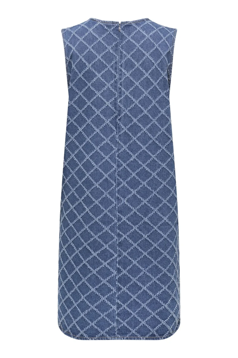 JDY - Jdyemilie-Sabrina S/L Dress - 4878750 Medium Blue Denim