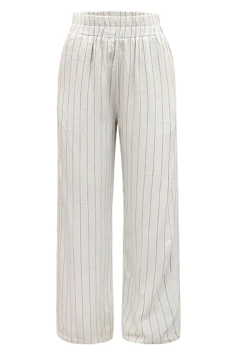 Liberte - Neo-Pants 22199 - Nature Pinstripe