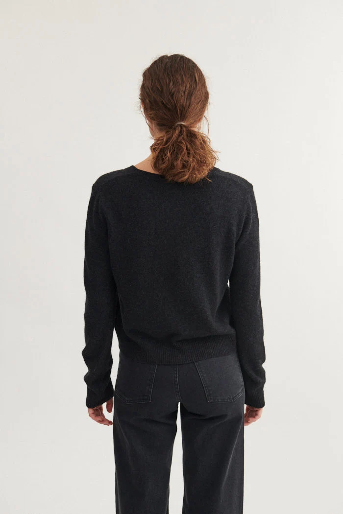BASIC APPAREL Cady Cardigan dark grey mel.