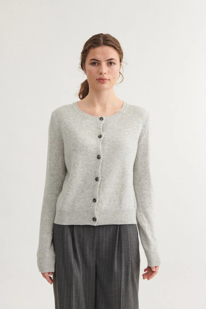 BASIC APPAREL Cady Cardigan light grey mel.
