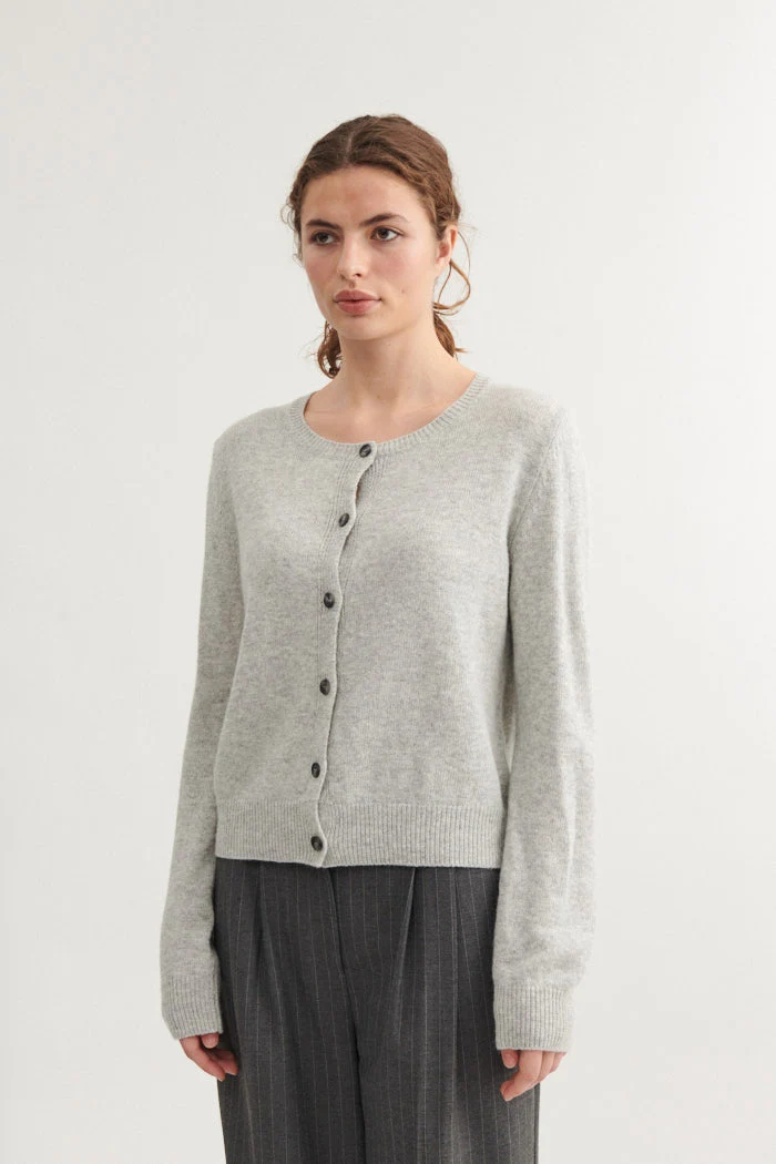 BASIC APPAREL Cady Cardigan light grey mel.