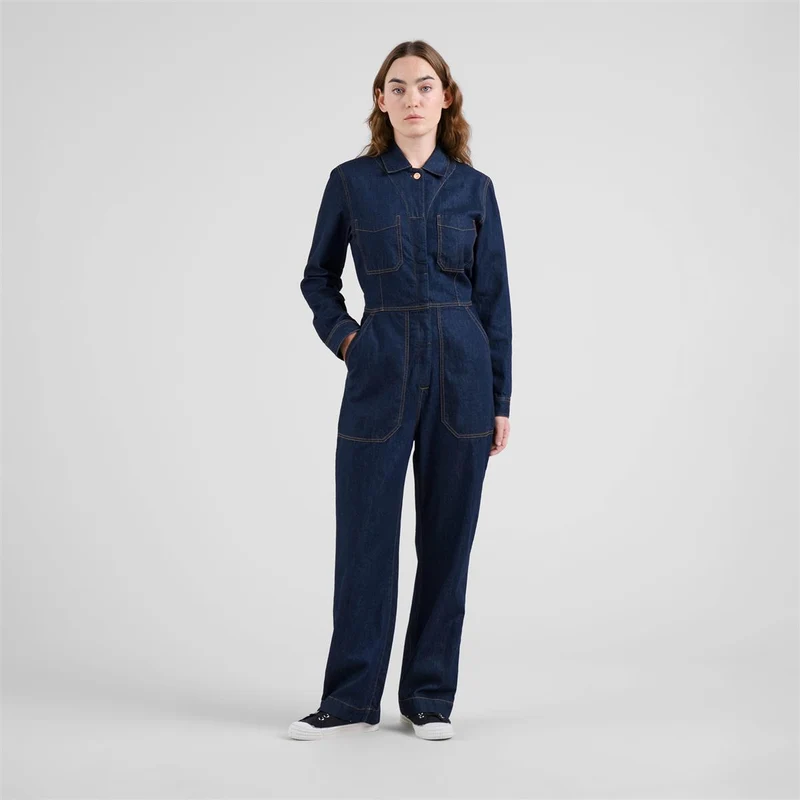 DEDICATED Overall Docksta Denim Dark Blue