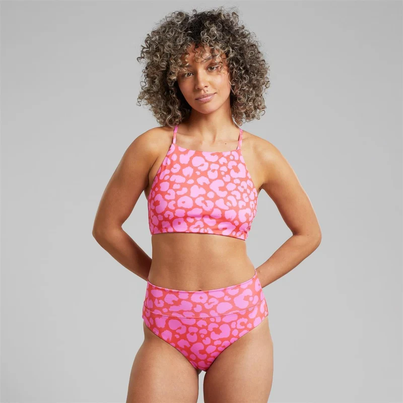 DEDICATED Bikini Pants Slite Painted Leopard Red