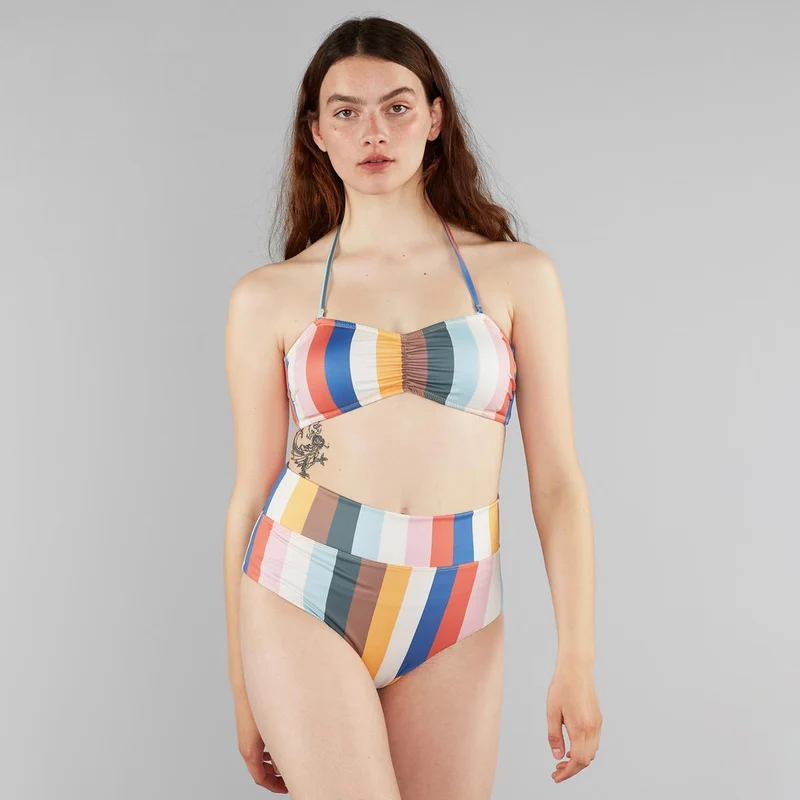 DEDICATED Bikini Pants Slite Stripes Multi Color