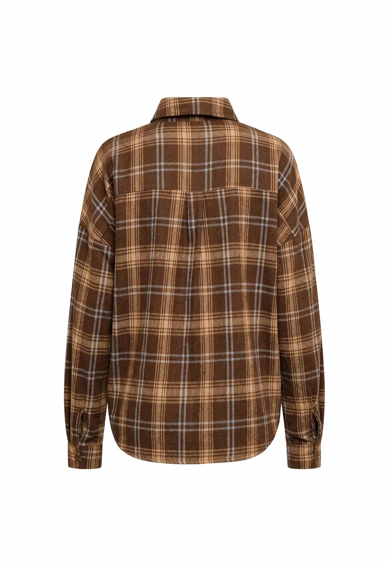Liberte - Siri Ls Shirt 22471 - Brown Blue Check