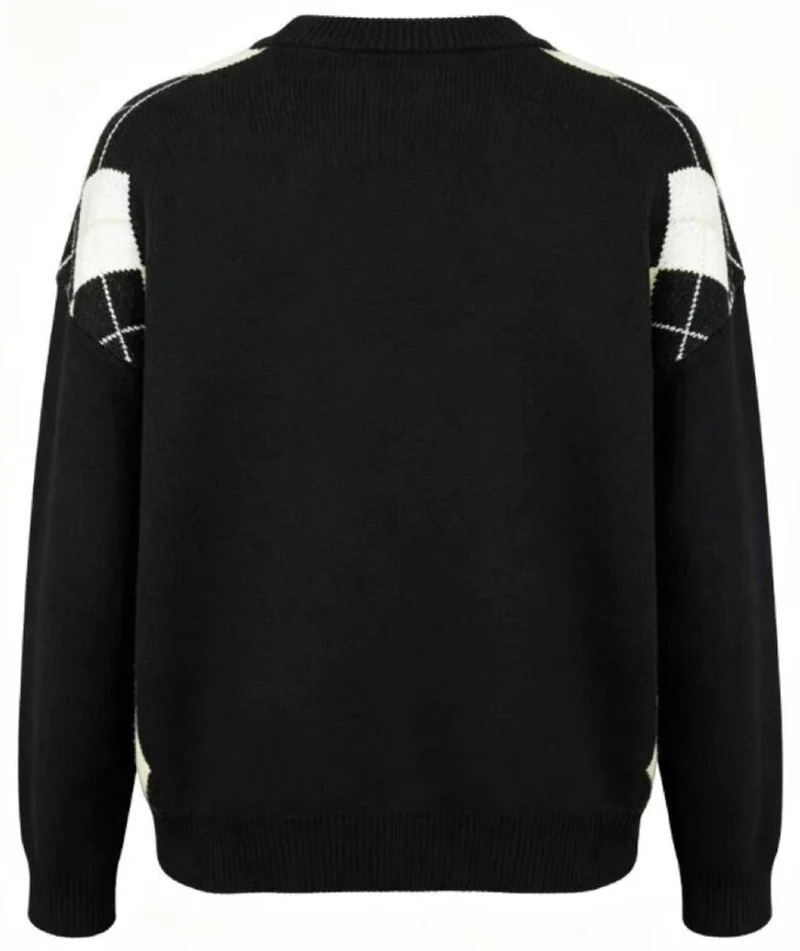 Liberte - Harly Oneck Pullover 22477 - Black Creme Check
