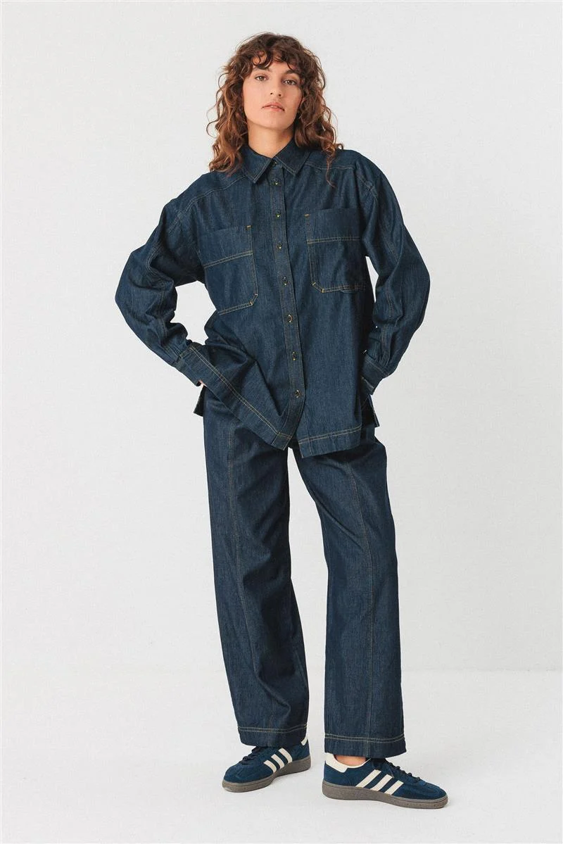 SKFK Bakene Shirt raw denim