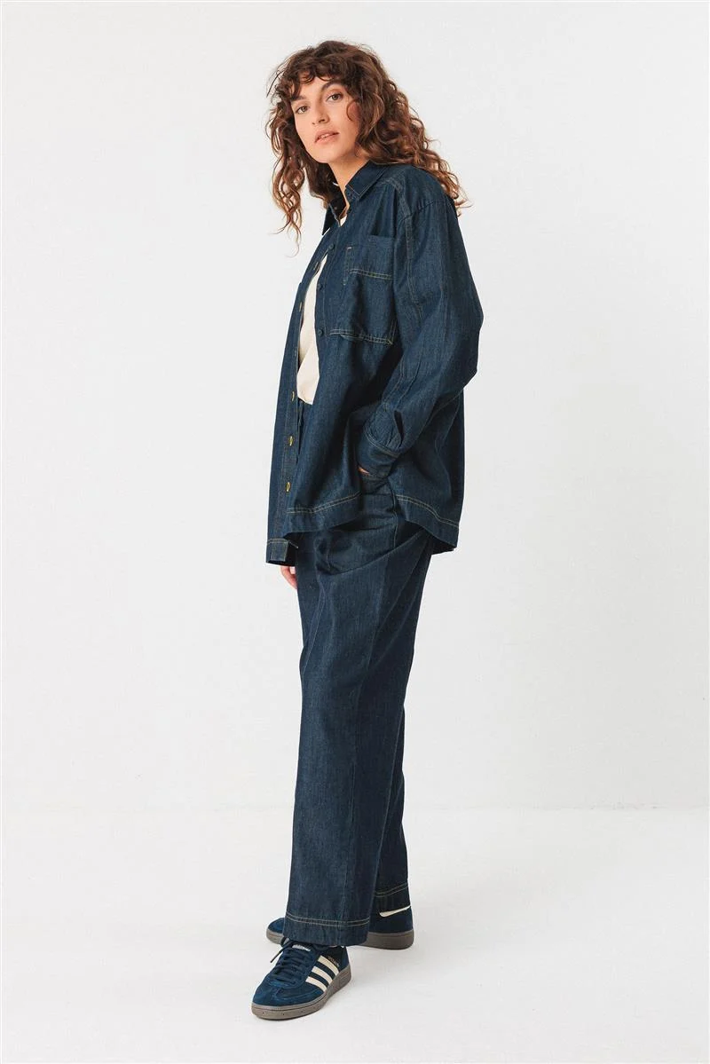 SKFK Bakene Shirt raw denim