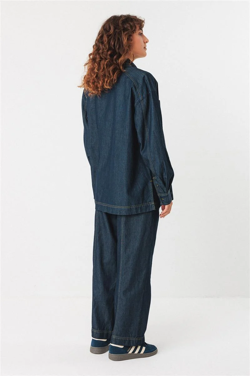 SKFK Bakene Shirt raw denim