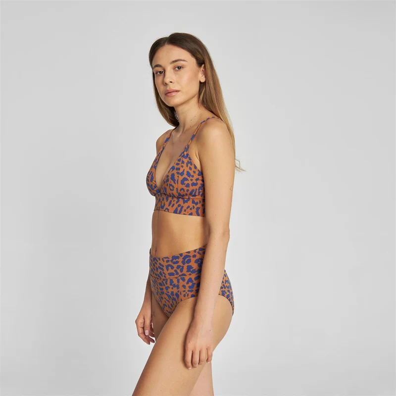 DEDICATED Bikini Pants Slite Leopard Light Brown
