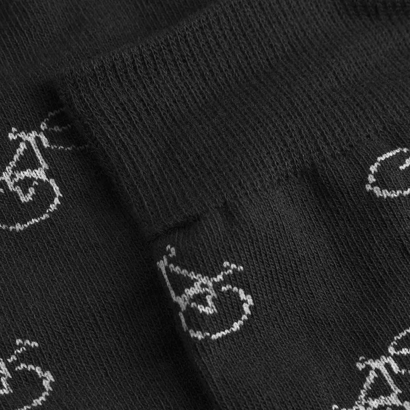 DEDICATED Socks Sigtuna Bike Pattern Black