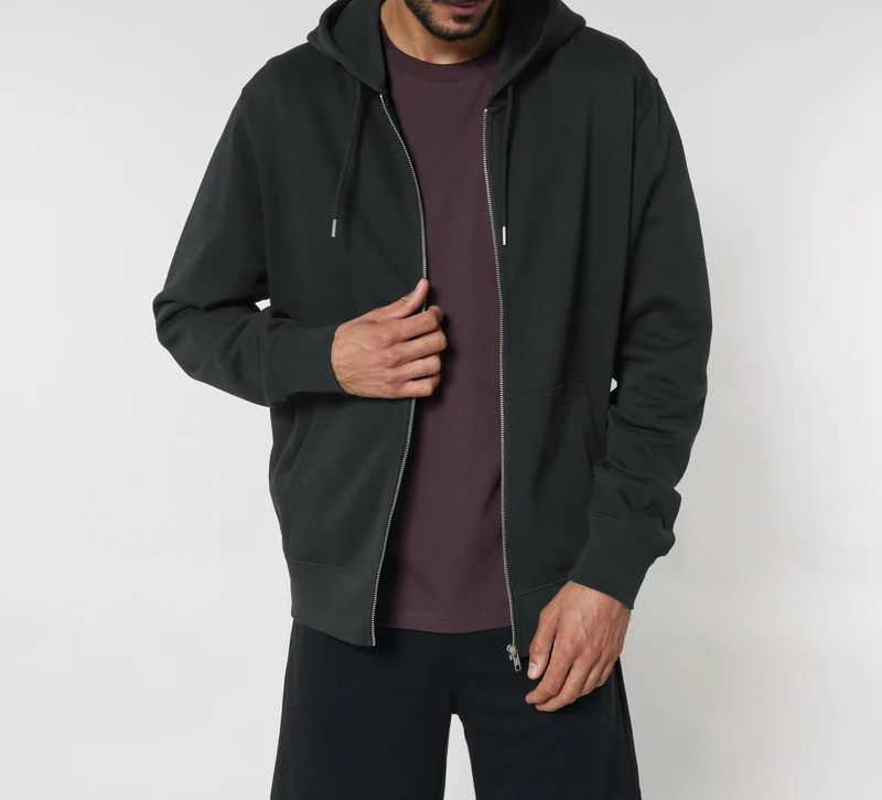 FAIRFITTERS Basic Zip-Hoodie Unisex Cultivator 2.0 black