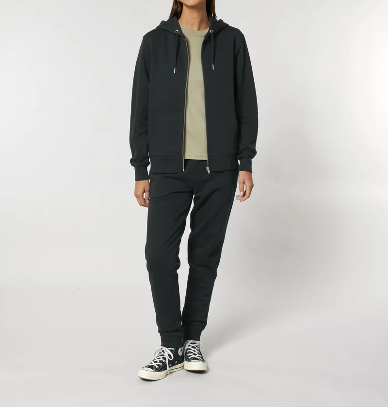 FAIRFITTERS Basic Zip-Hoodie Unisex Cultivator 2.0 black