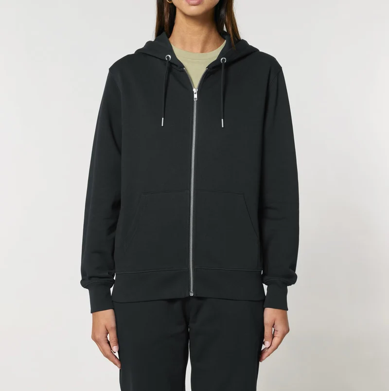 FAIRFITTERS Basic Zip-Hoodie Unisex Cultivator 2.0 black