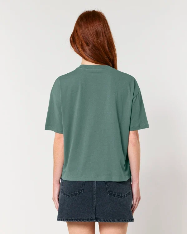 FAIRFITTERS Basic T-Shirt Boxy Fit Women Nova green bay