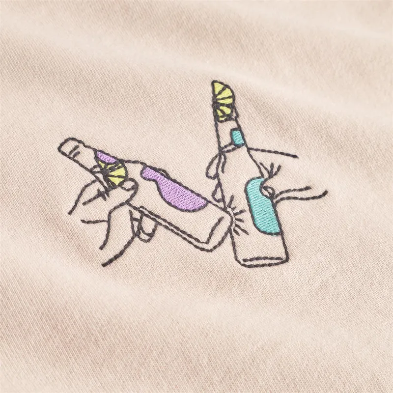DEDICATED Sweatshirt Malmoe Cheers Oat White