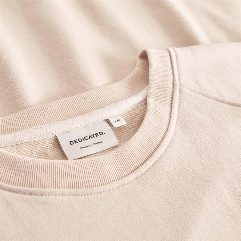 DEDICATED Sweatshirt Malmoe Cheers Oat White