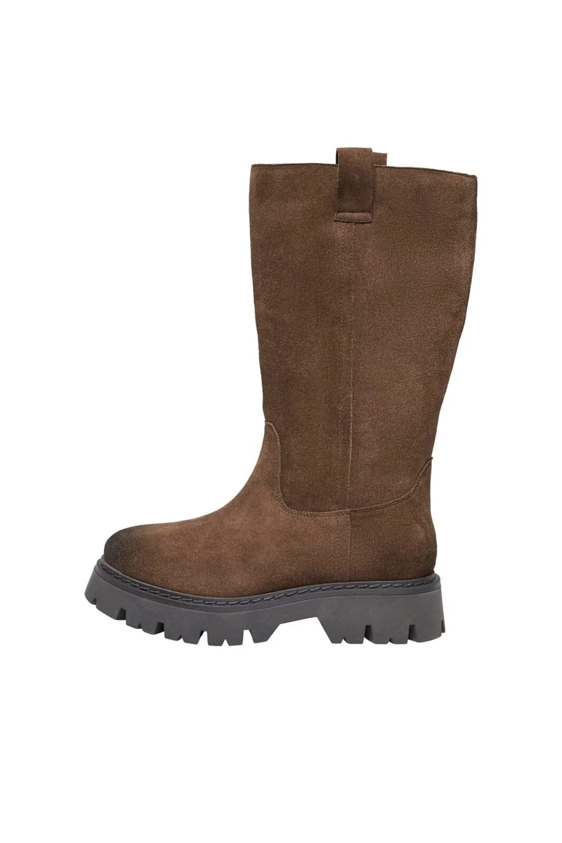 Only - Onlea Leather High Boot - 5079620 Brown Stone