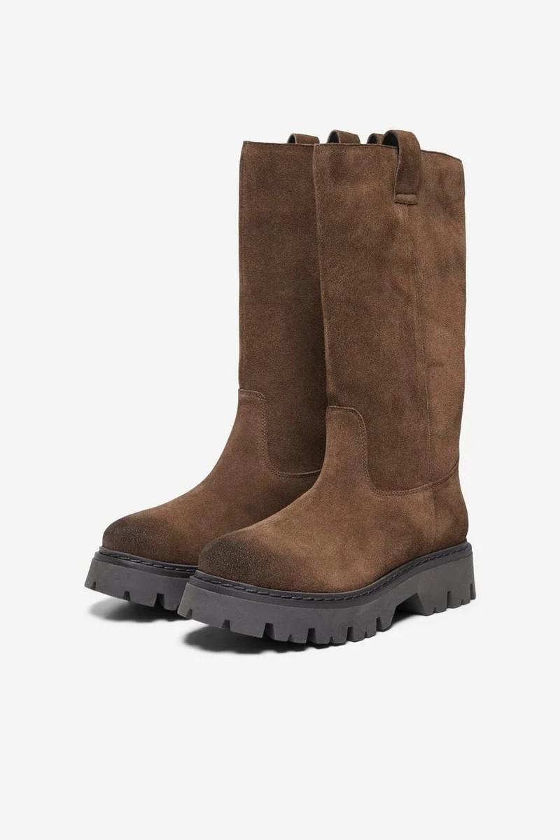 Only - Onlea Leather High Boot - 5079620 Brown Stone