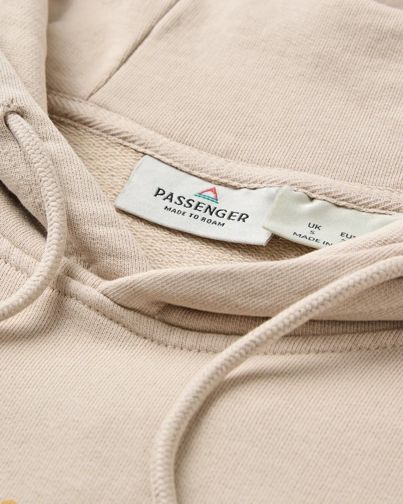 PASSENGER Shutter Recycled Cotton Hoodie birch