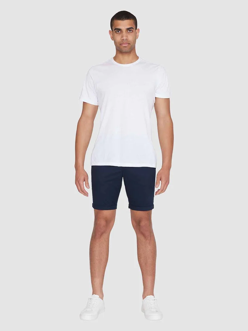 KNOWLEDGE COTTON APPAREL Chuck Regular Chino Shorts total eclipse