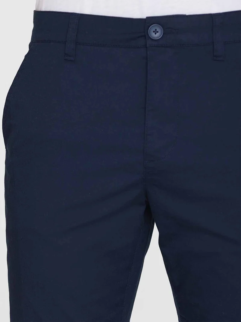 KNOWLEDGE COTTON APPAREL Chuck Regular Chino Shorts total eclipse