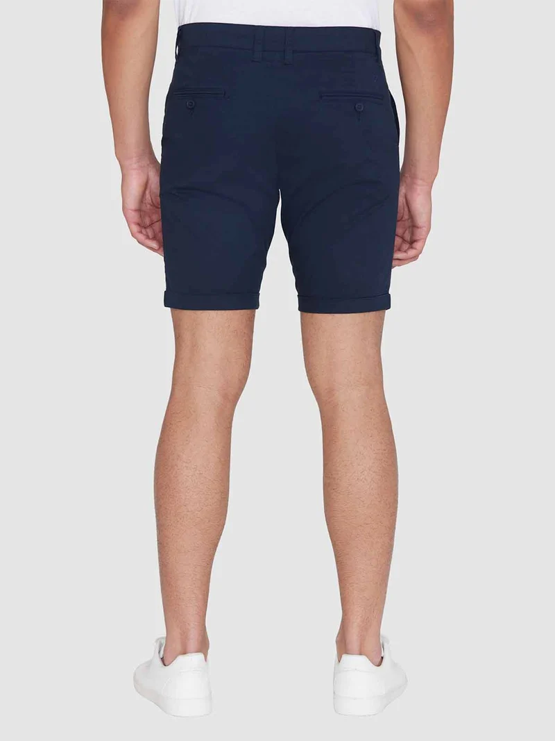 KNOWLEDGE COTTON APPAREL Chuck Regular Chino Shorts total eclipse
