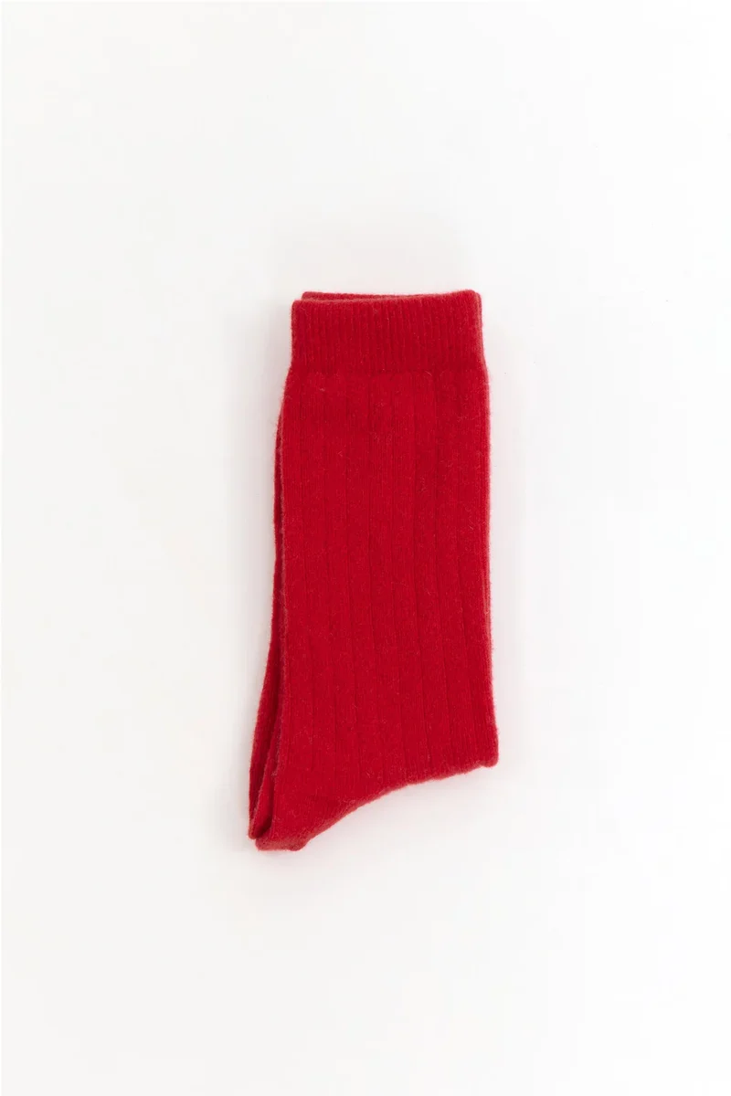 SUITE 13 Lisos Wool Socks red