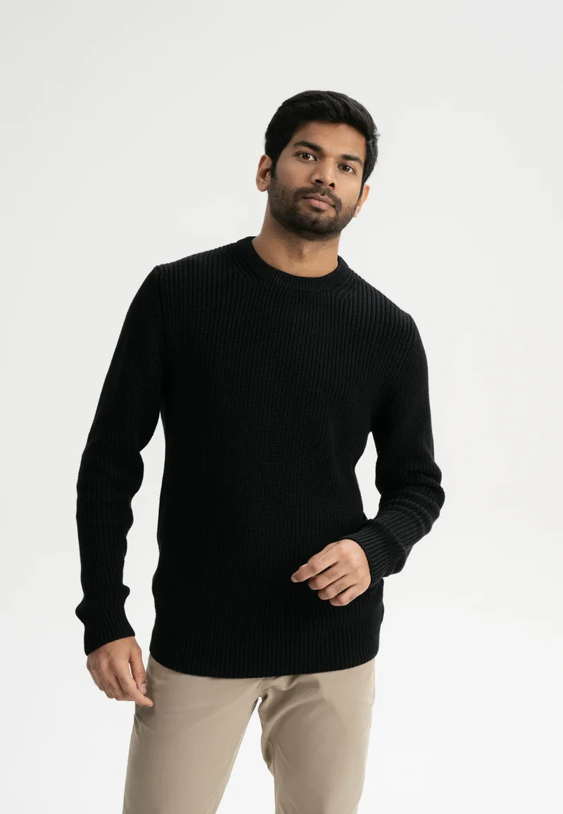 MELAWEAR Strickpullover Ravi schwarz